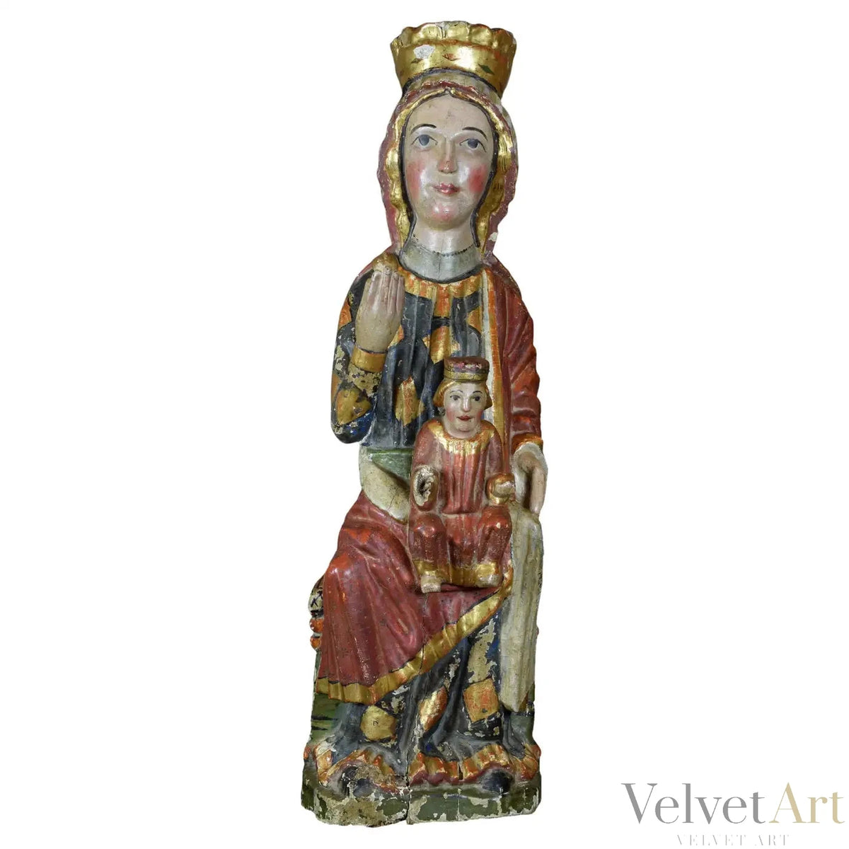 Talla Románica "Virgen con el Niño" | Escuela Española Siglo XIII