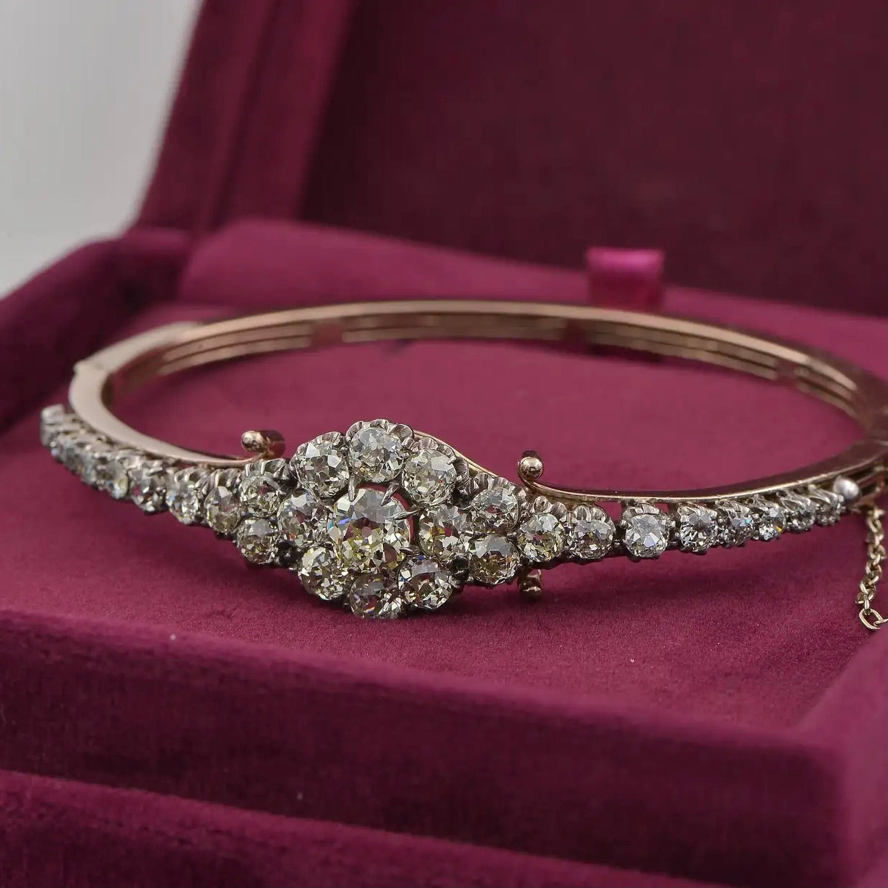 Brazalete de Diamantes 5,55 qt. | Estilo Victoriano 1870