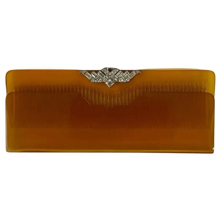 Peine de Diamantes con Estuche de Ante | Cartier Londres, 1925