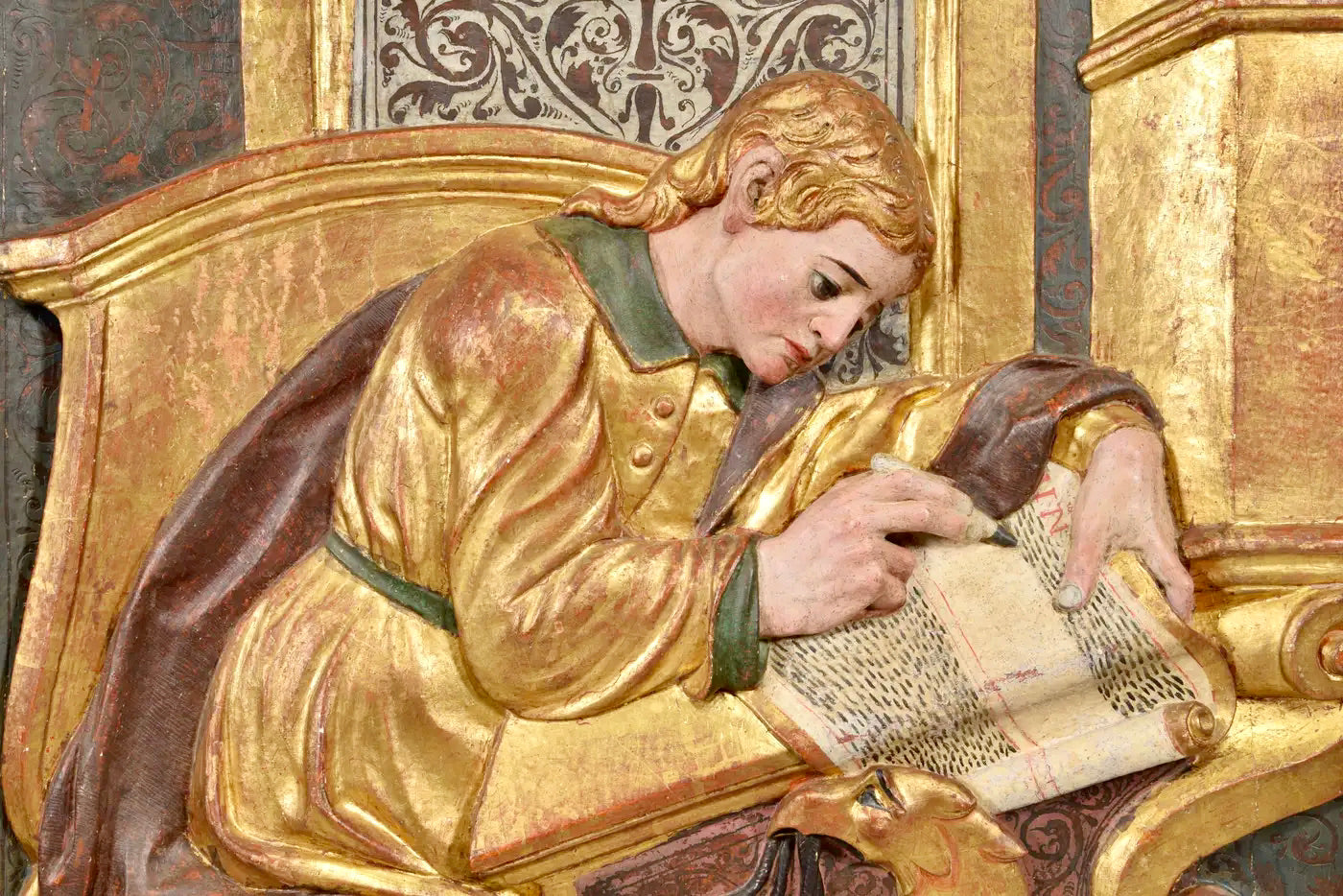 Pareja de Relieves Renacentistas | San Juan y San Mateo | Escuela de Burgos, siglo XVI