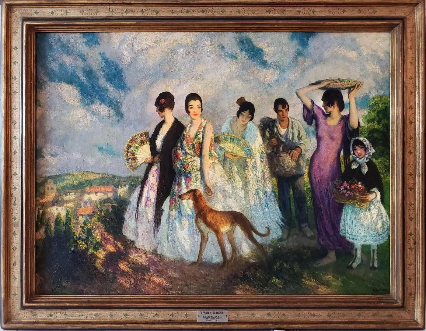 Recuerdo Español - Mantilla, Peineta, Chaleco- 1929