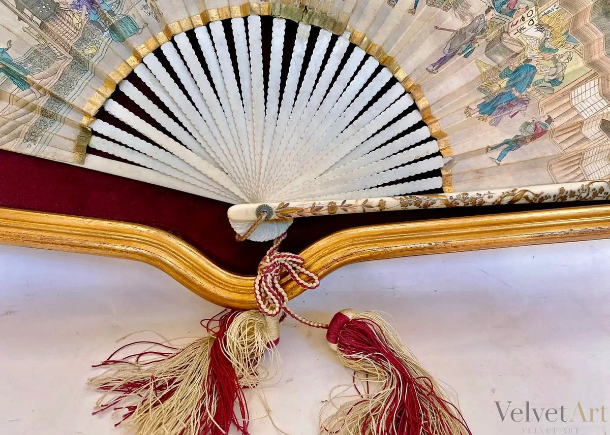 Abanico de Papel Pintado | Francia, 1850