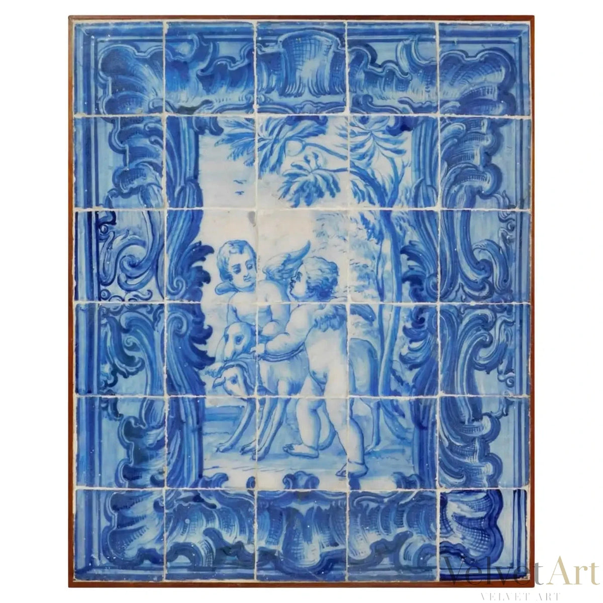 Panel de Azulejos Portugueses “Ángeles” | Siglo XVIII