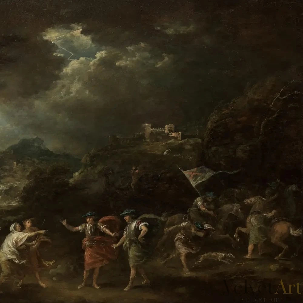 Francesco Zuccarelli | Macbeth y las Tres Brujas | Pintura sobre Tabla | 1760