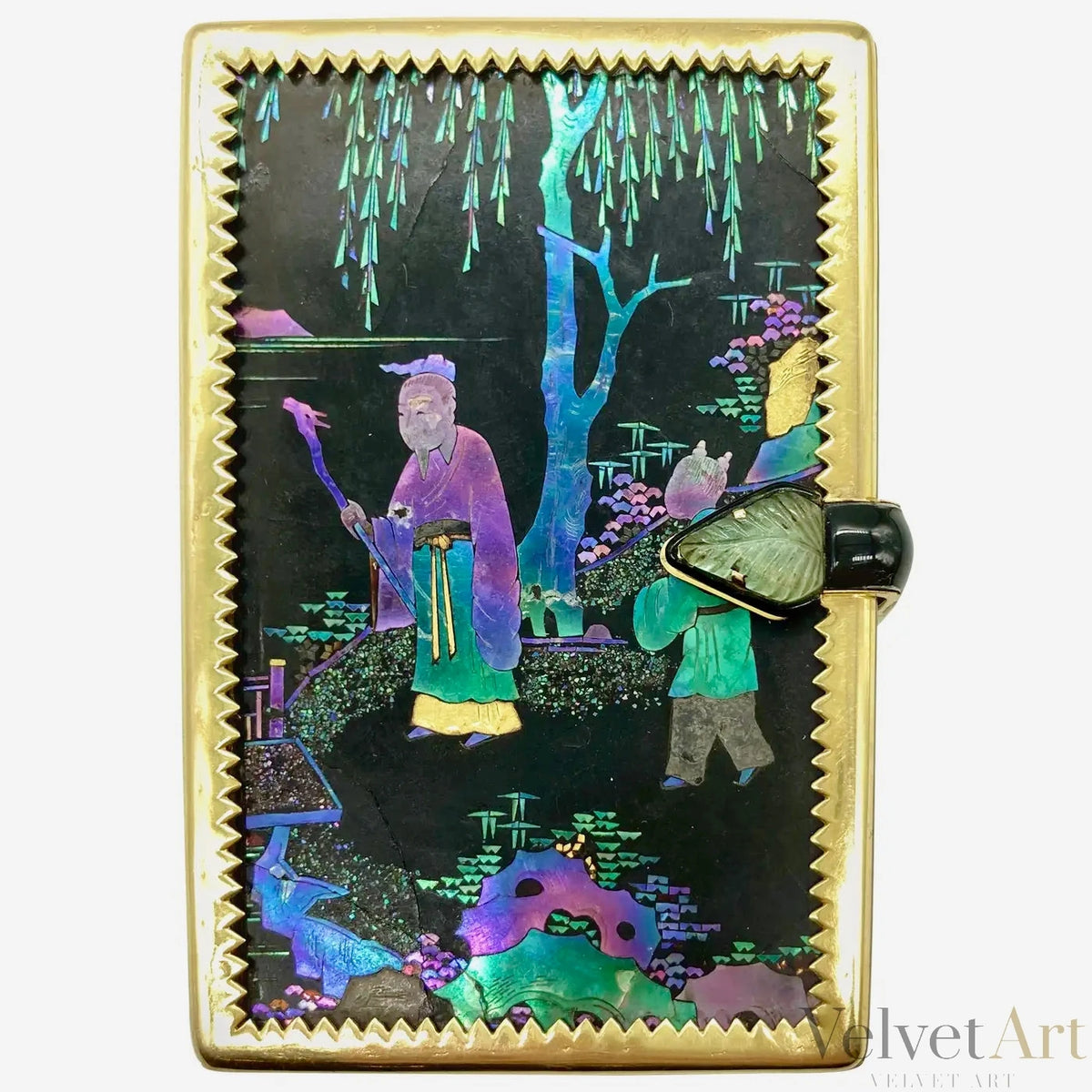 Estuche de Tocador Cartier Art Deco en Laca Burgauté