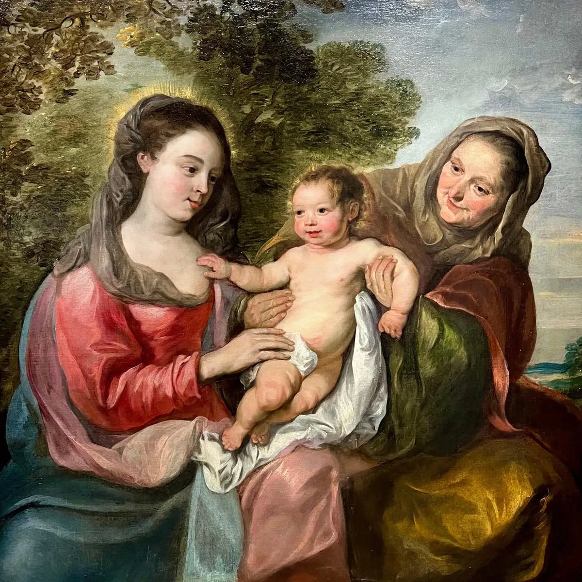 Nicolaas de Liemaecker: Santa Ana, la Virgen María y el Niño Jesús | Siglo XVII