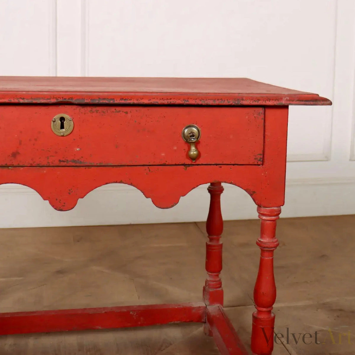 Mesa Roja de Lámpara Jorge III | Inglaterra, 1760