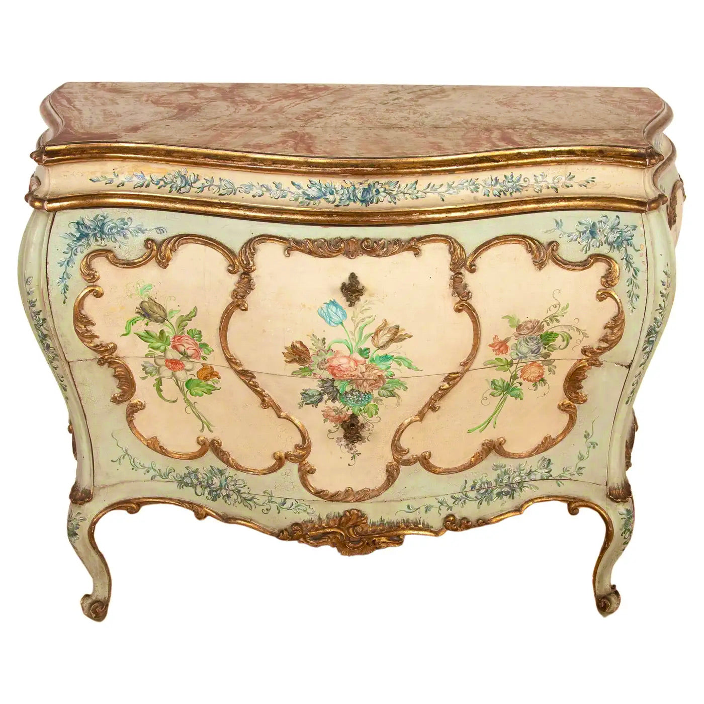 Cómoda Veneciana Pintada a Mano | Italia, 1820