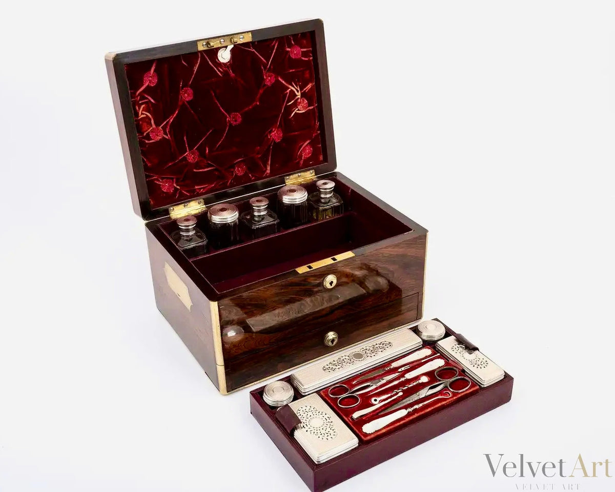 Caja de Tocador Georgiana de Palisandro, Howell, James & Co., Londres, 1837
