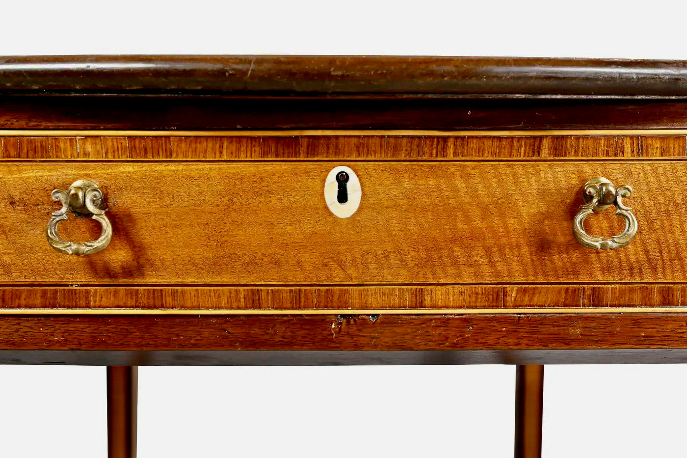 Mesa Pembroke Jorge III de Madera Satinada y Caoba