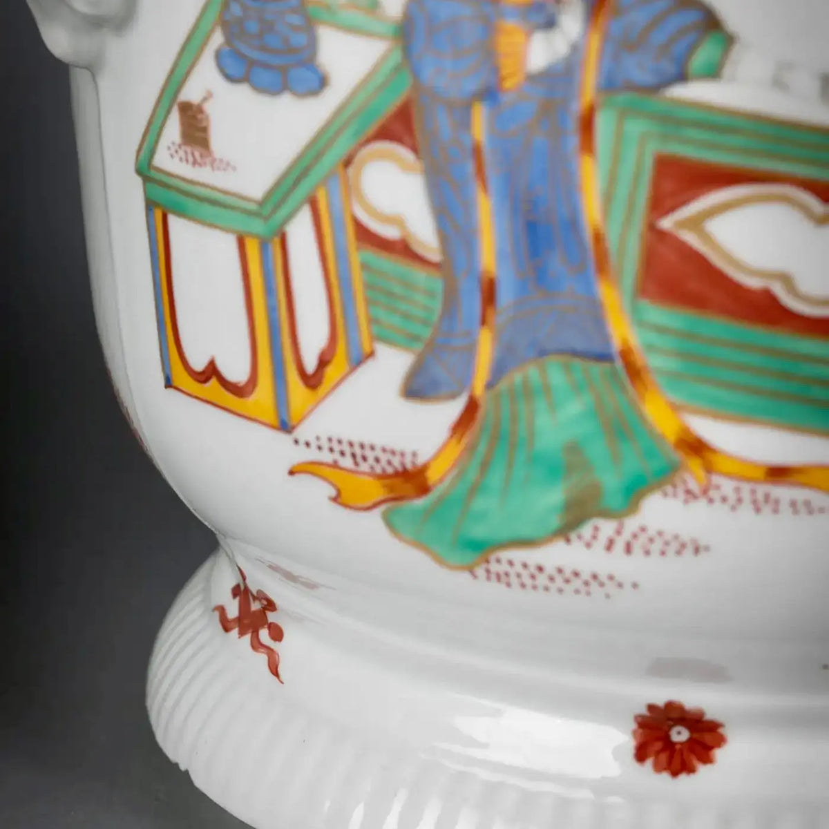 Cachepots Orientalistas de Porcelana Francesa, 1880