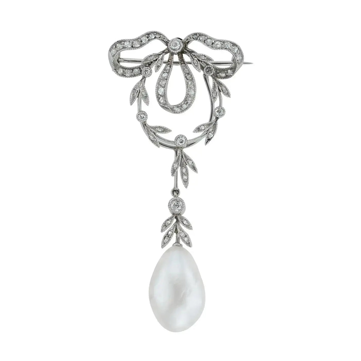 Collar Belle Epoque | Diamantes y Perlas | Marret Frères | Francia, 1901