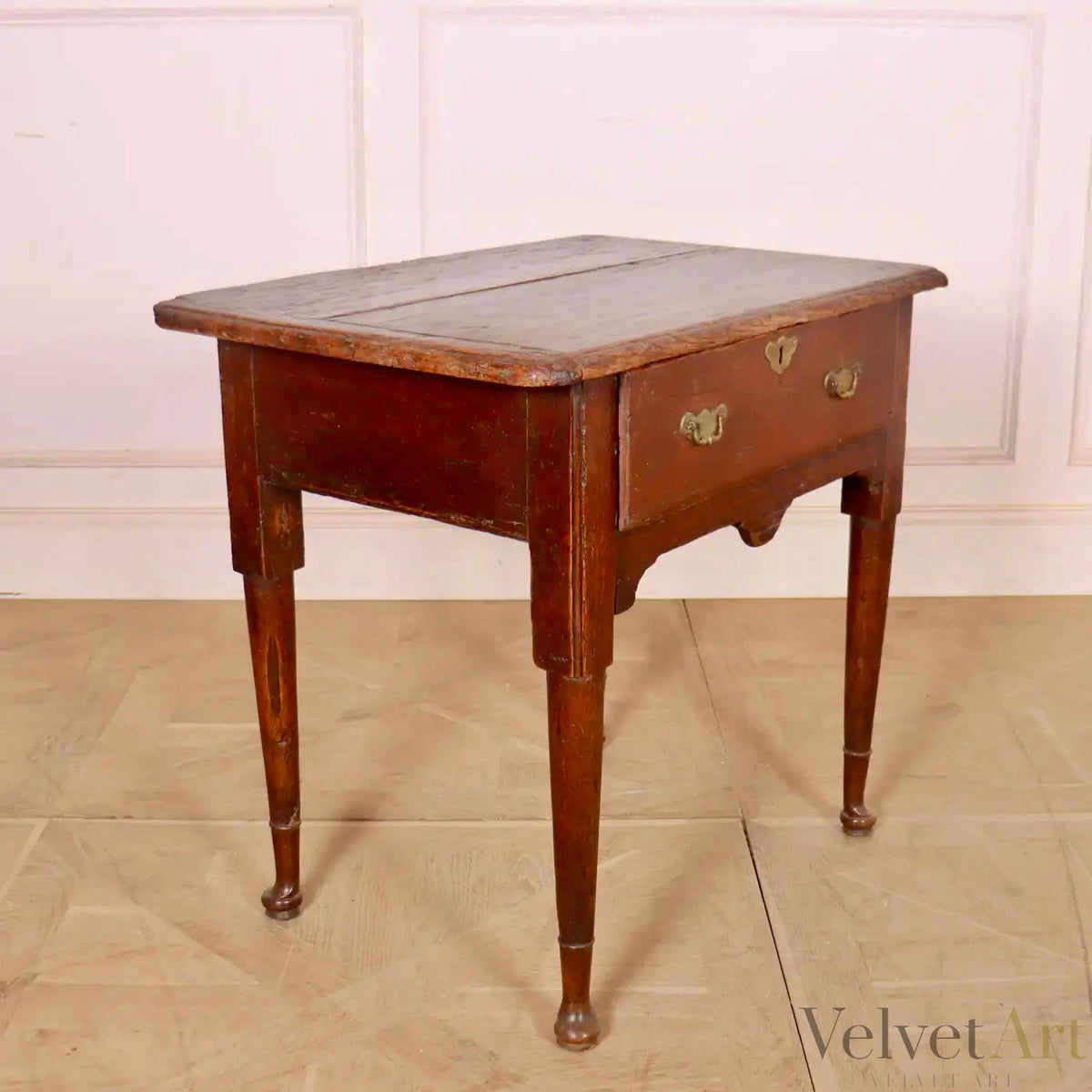 Mesa Auxiliar Inglesa de Pino y Roble | Estilo Jorge III | Inglaterra, 1770