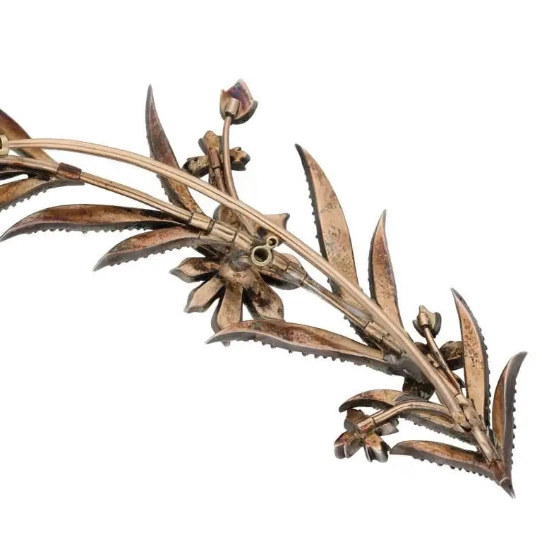 Broche Georgiano de Diamantes | Diseño Floral de 1770