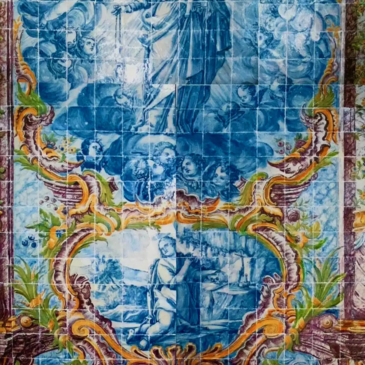 Panel de Azulejos Portugués del Siglo XVIII | "Ángeles"