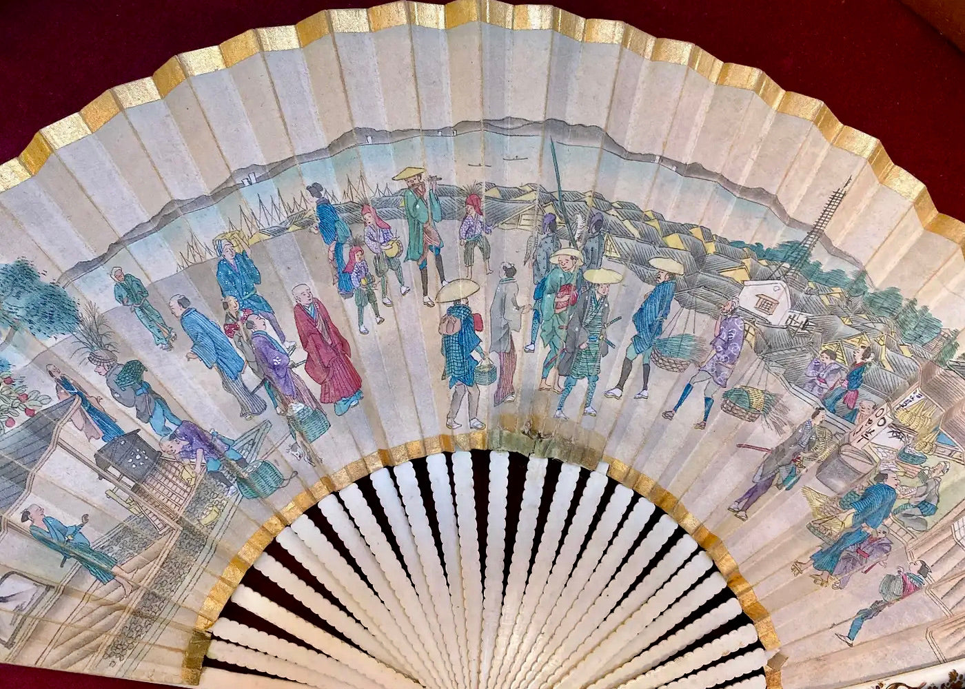Abanico de Papel Pintado | Francia, 1850