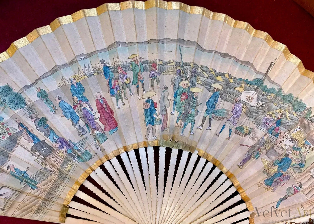 Abanico de Papel Pintado | Francia, 1850