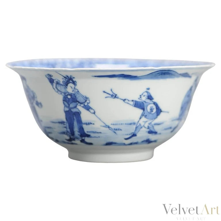 Porcelana Azul y Blanca| Tazón con Marca Kangxi | Periodo Qing | China, 1690