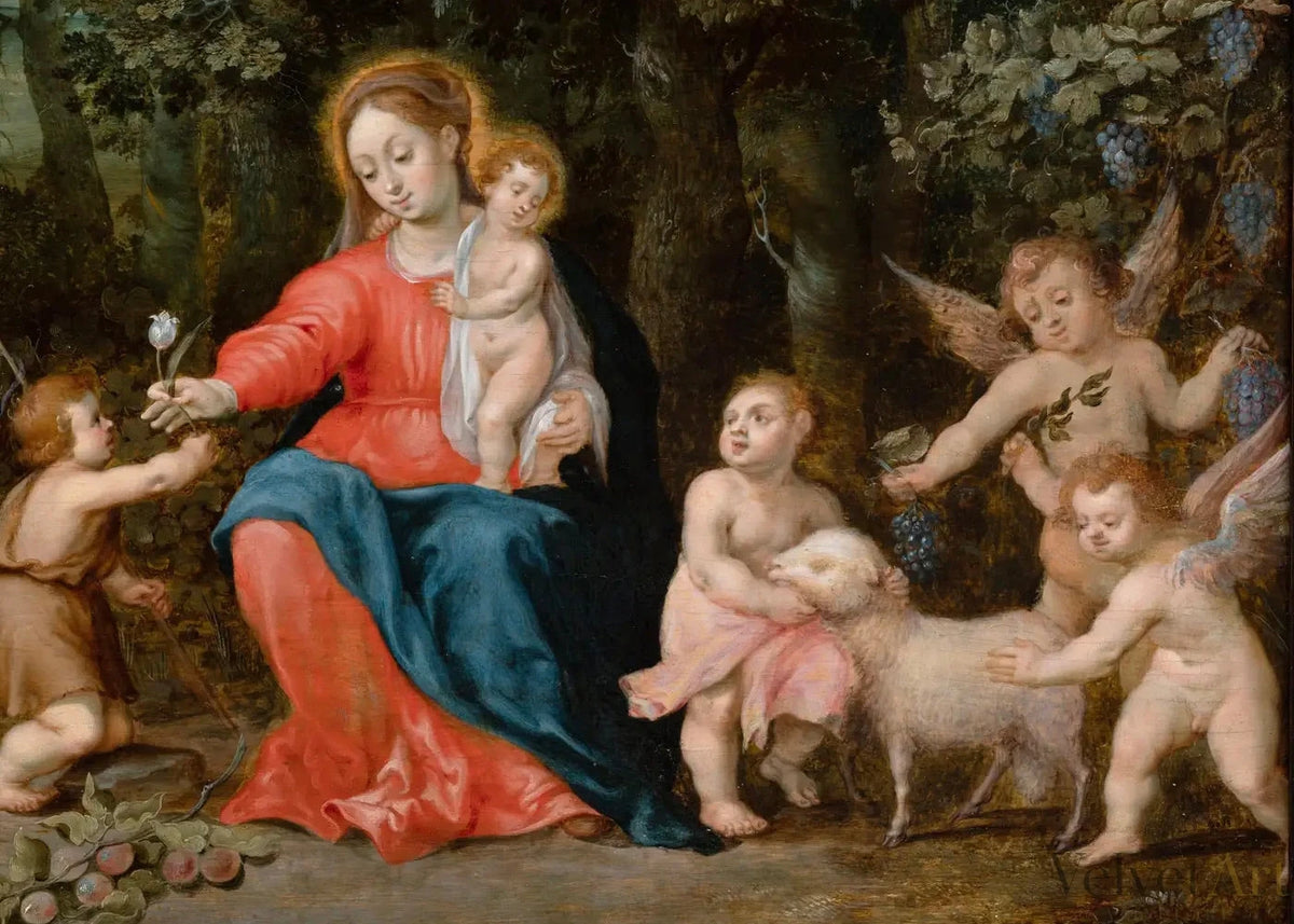 Taller Brueghel y Van Balen | “Descanso en la Huida a Egipto"