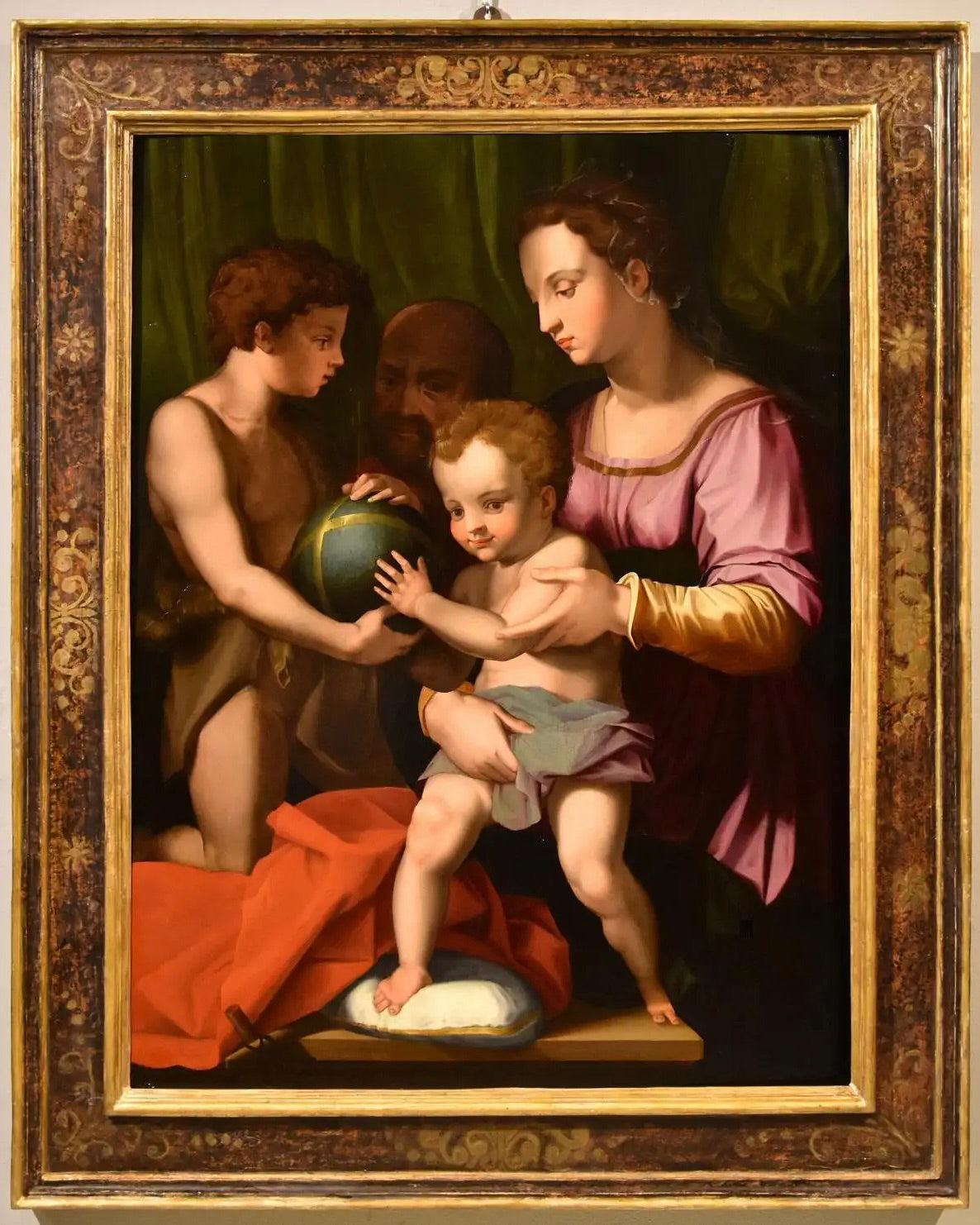 Círculo de Bronzino | " La Sagrada Familia con San Juanito" | Siglo XVI
