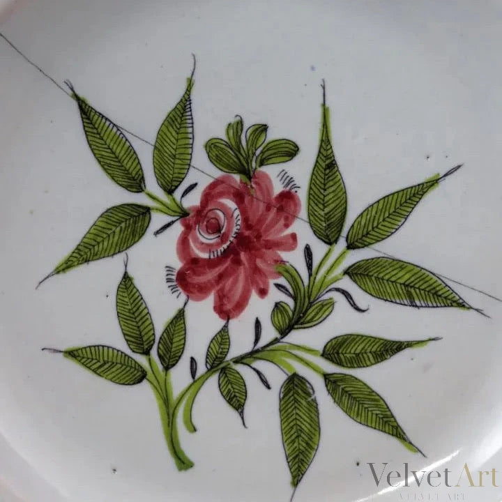 Plato de cerámica lañada de Manises pintado del siglo XIX – vista 2 de 5