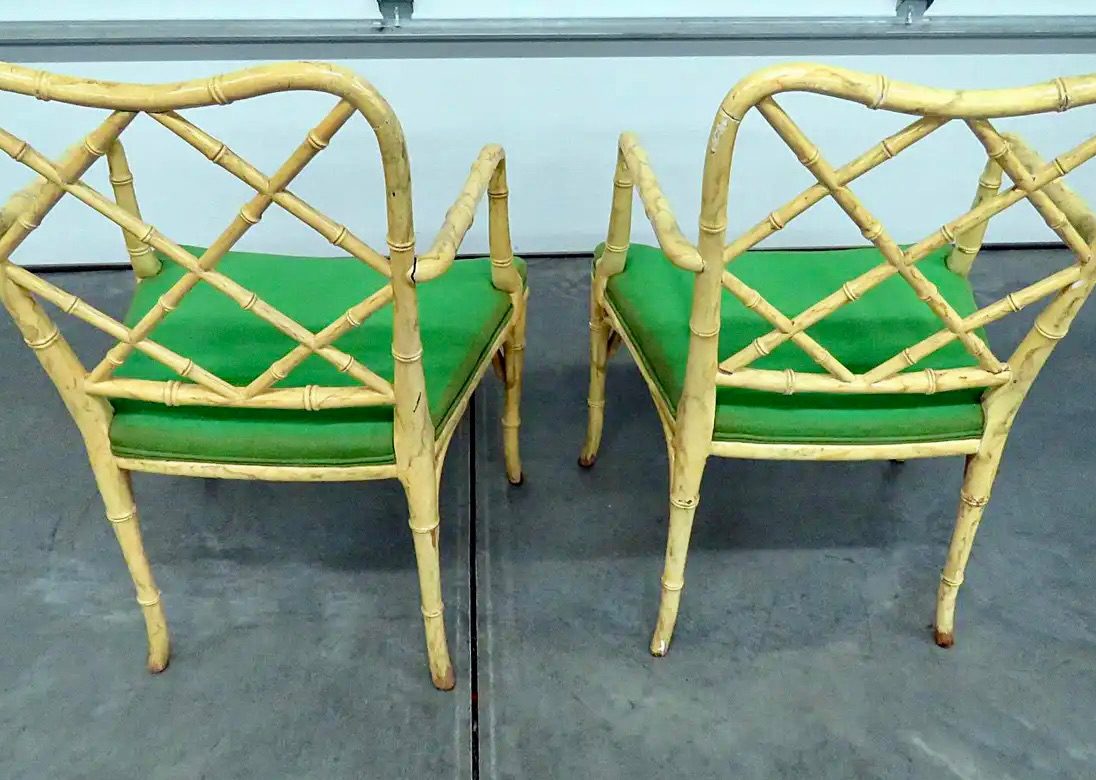 Sillones de Bambú Sintético | Estilo Chippendale | China | Siglo XX