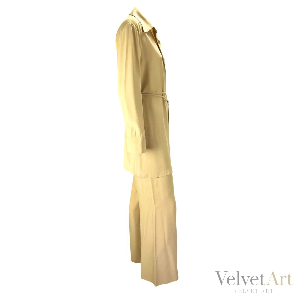 Gucci Conjunto Pantalón y Túnica Beige | Tom Ford Primavera/Verano 1997