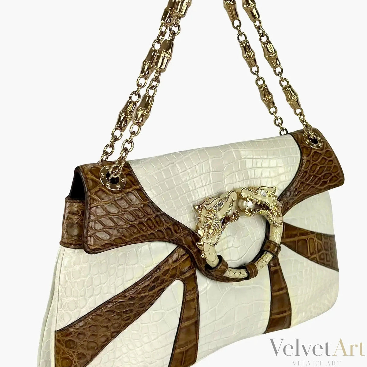 Bolso de Cocodrilo Bicolor Gucci by Tom Ford 2004 – vista 6 de 6