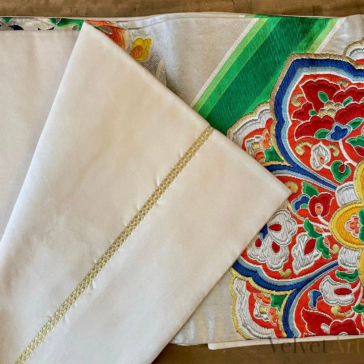 Obi de Seda para Kimono, Japón, 1960 – vista 5 de 6