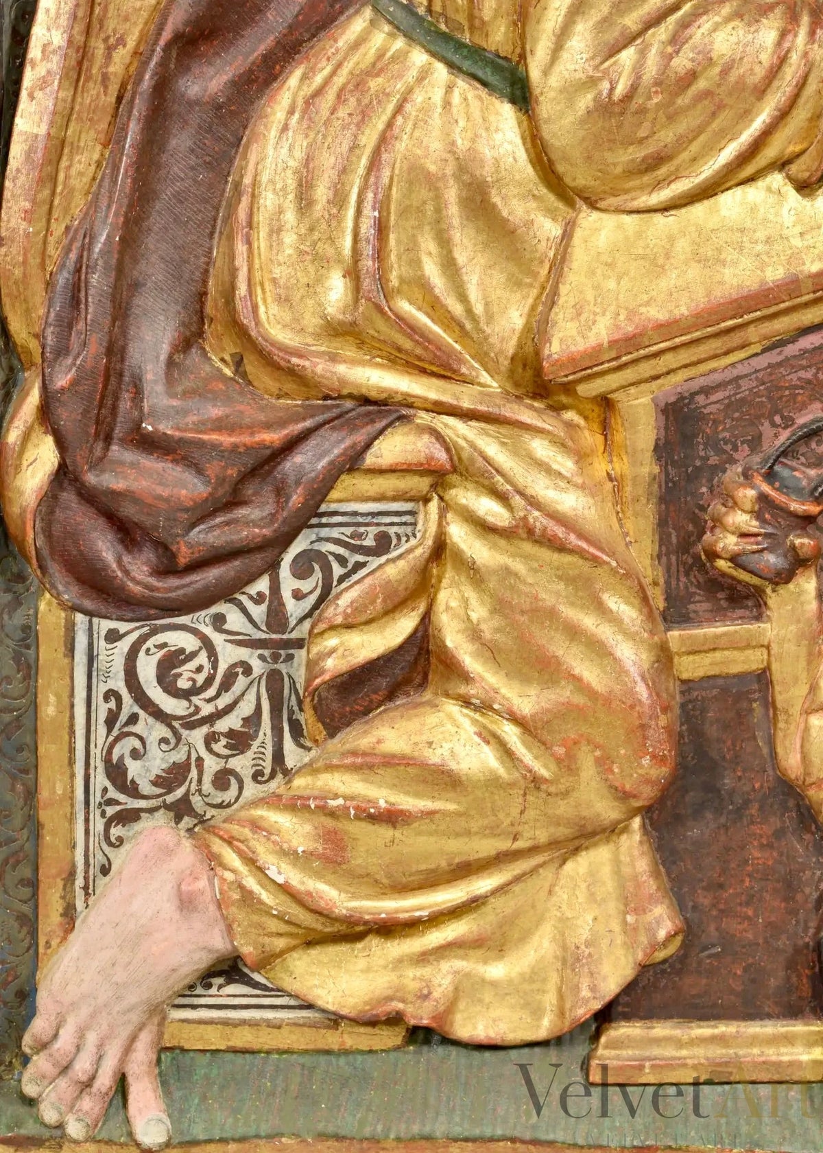 Pareja de Relieves Renacentistas | San Juan y San Mateo | Escuela de Burgos, siglo XVI