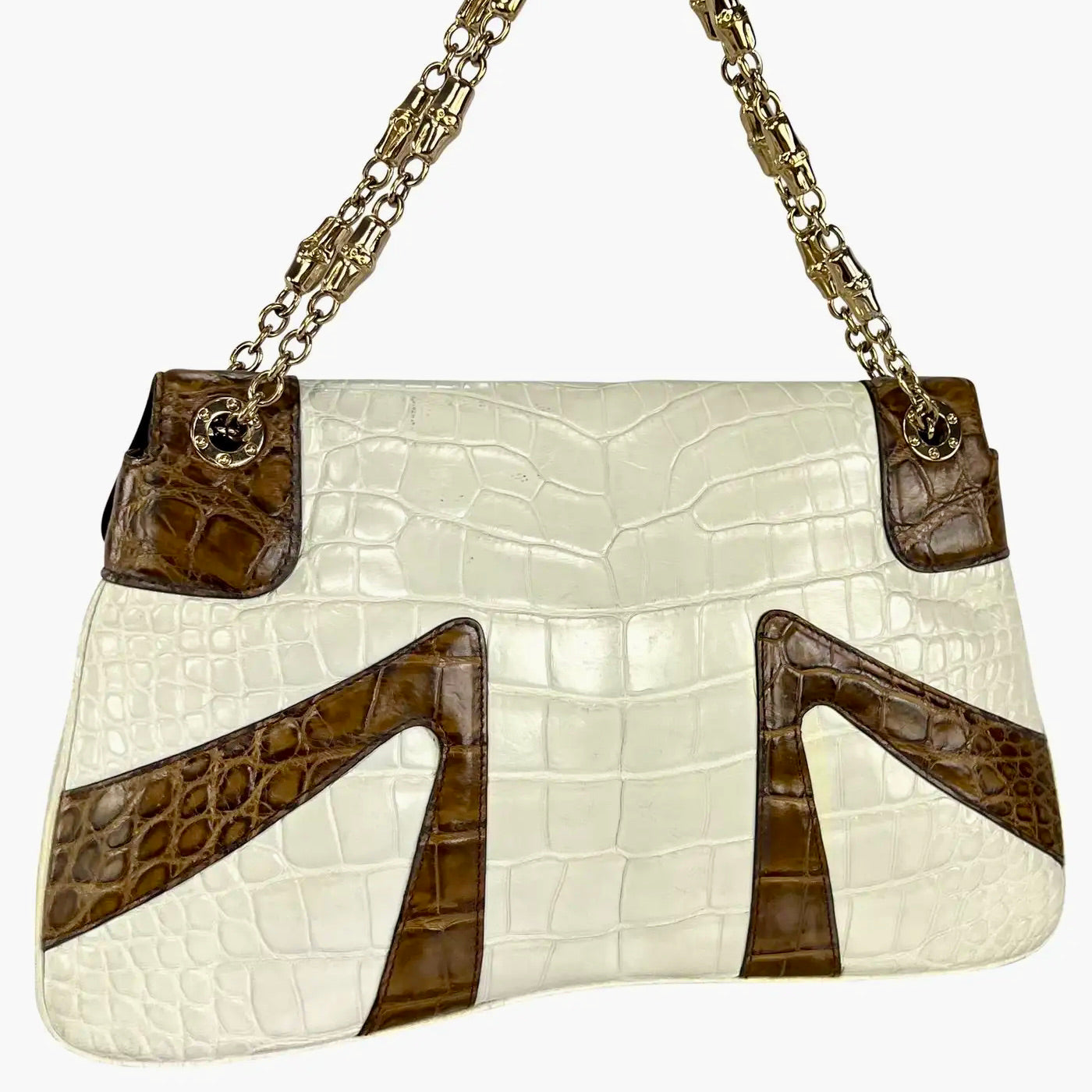 Bolso de Cocodrilo Bicolor Gucci by Tom Ford 2004