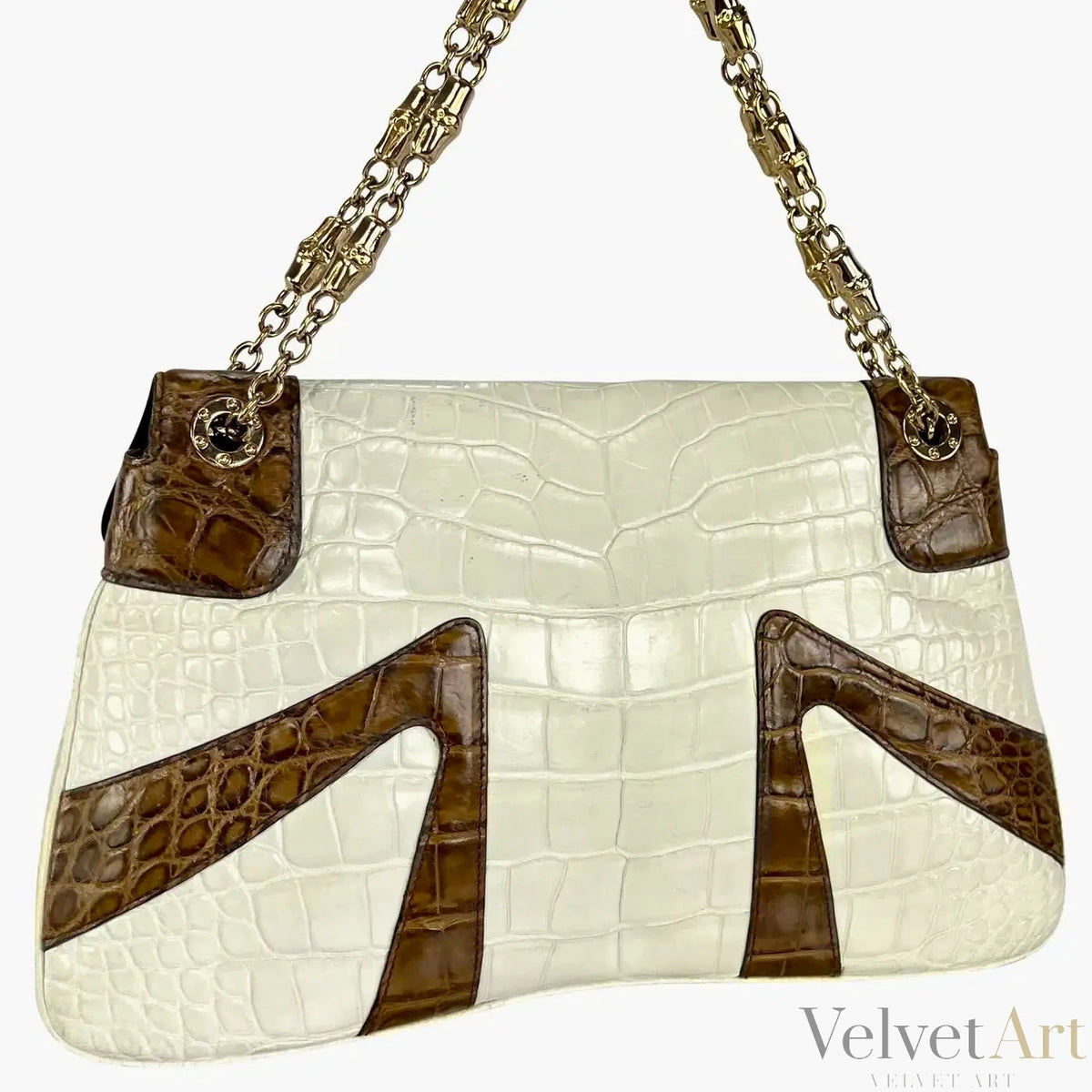 Bolso de Cocodrilo Bicolor Gucci by Tom Ford 2004 – vista 4 de 6