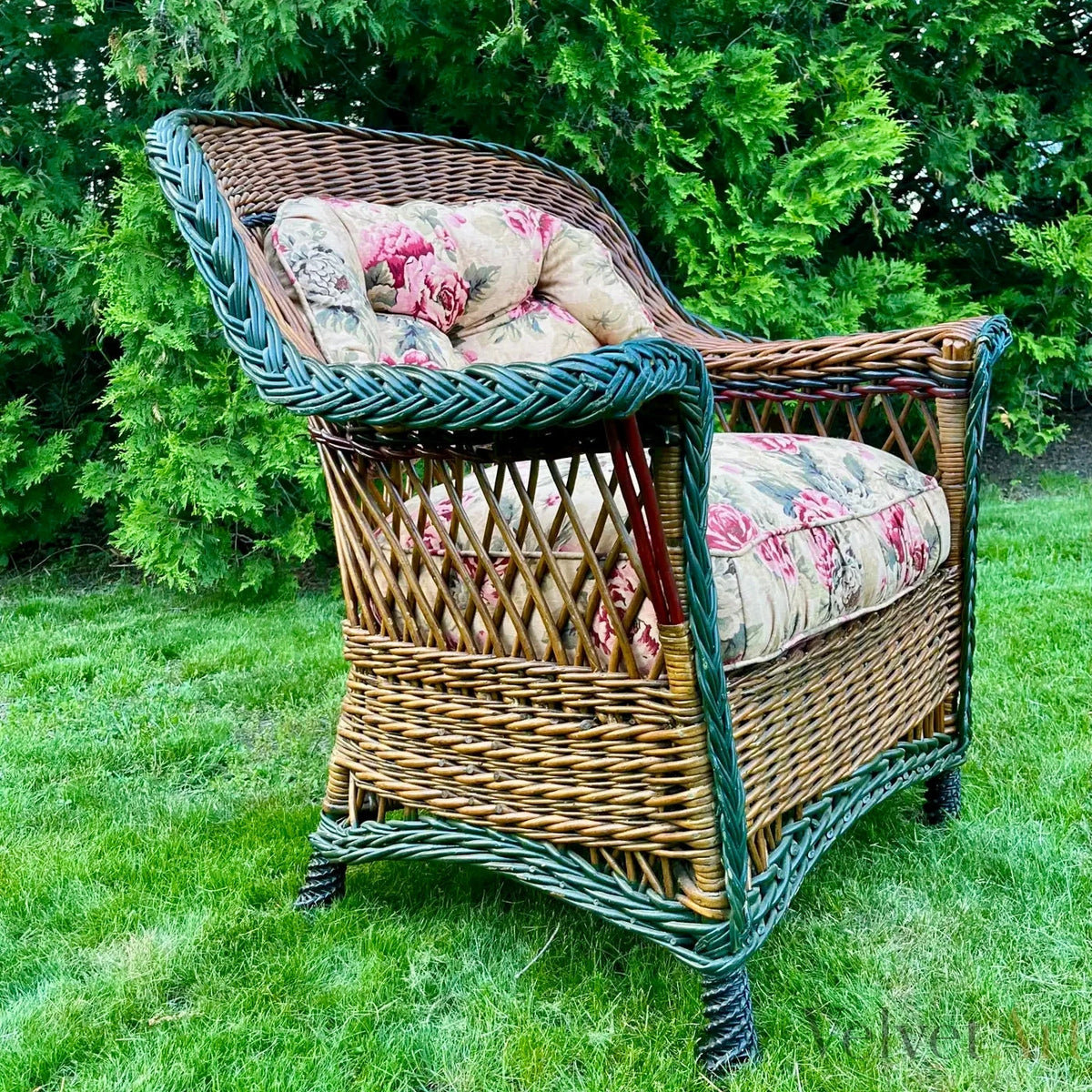 Sillón de Mimbre Bar Harbor Heywood-Wakefield, 1910