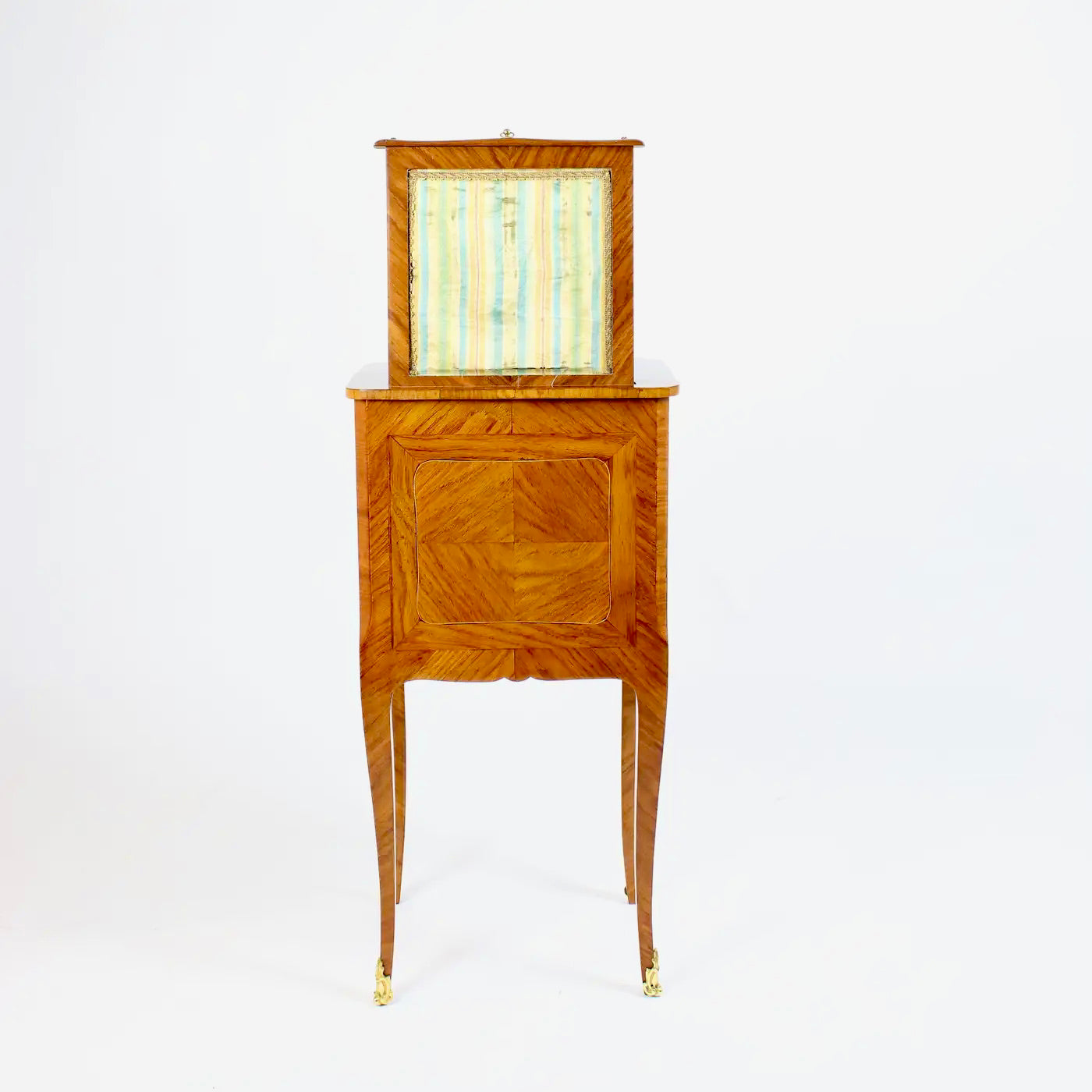 Mesa francesa Luis XV "Table Chiffonière"con Marquetería y Biombo, 1765