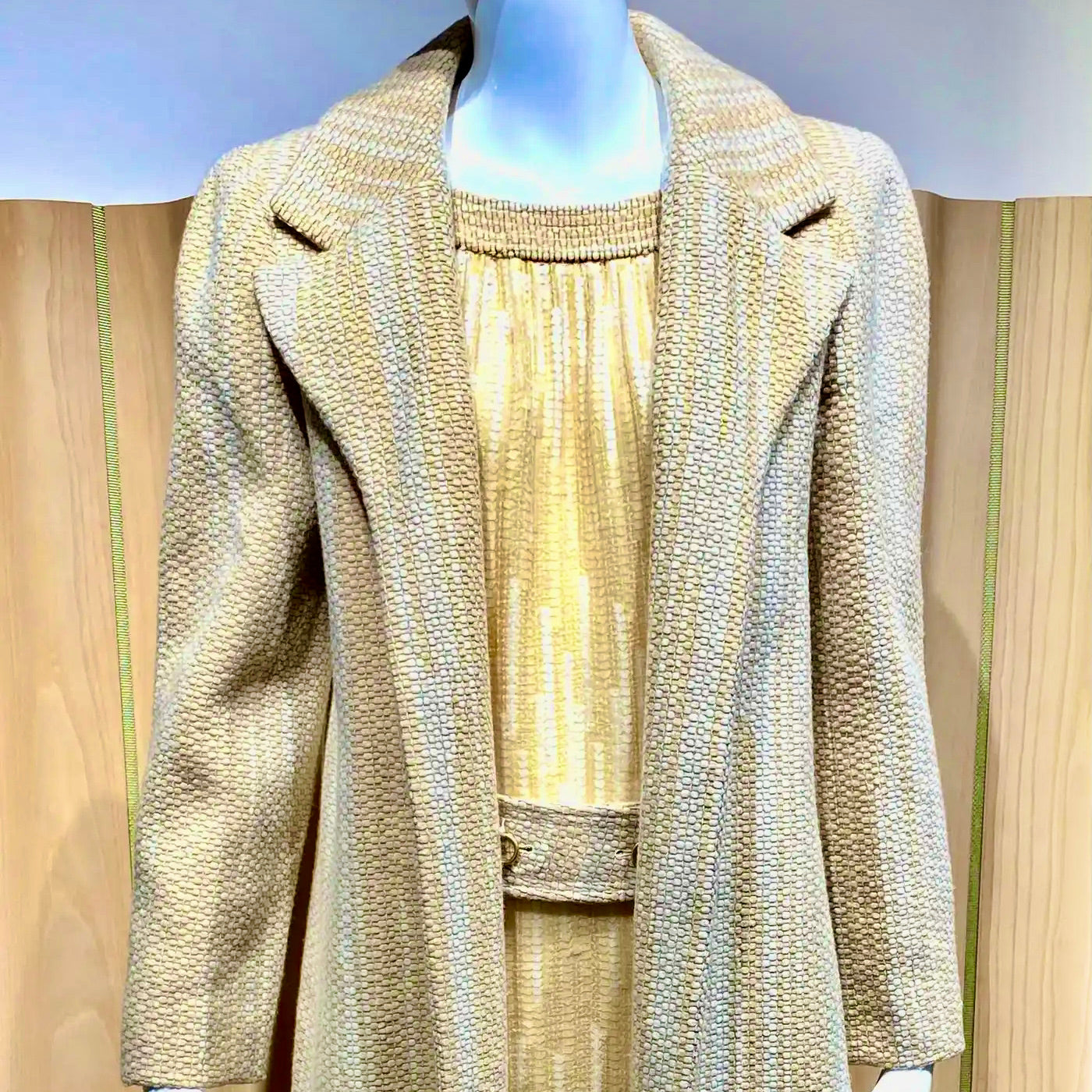 Vestido y Abrigo de Chanel de Tweed | Karl Lagerfeld, Año 2000