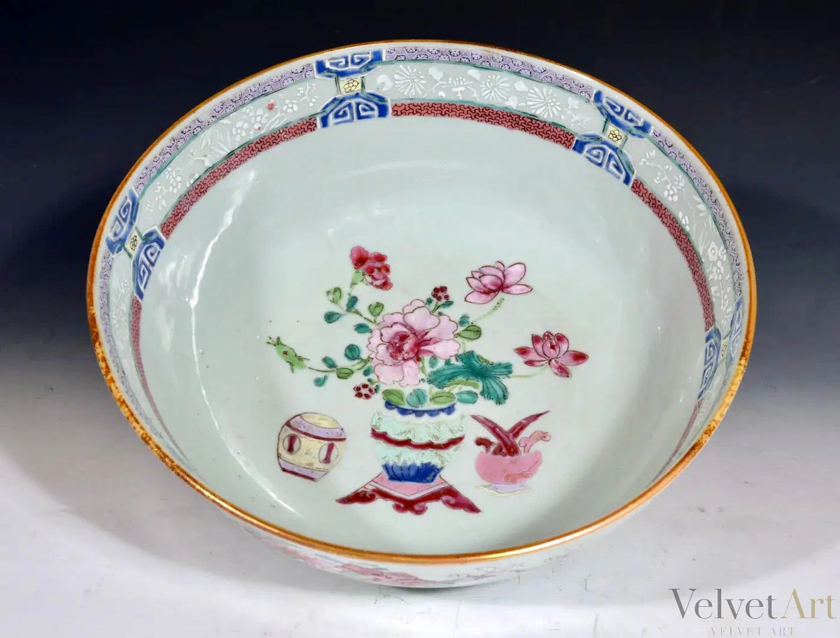 Cuenco de Porcelana China de Exportación Famile Rose – vista 5 de 5