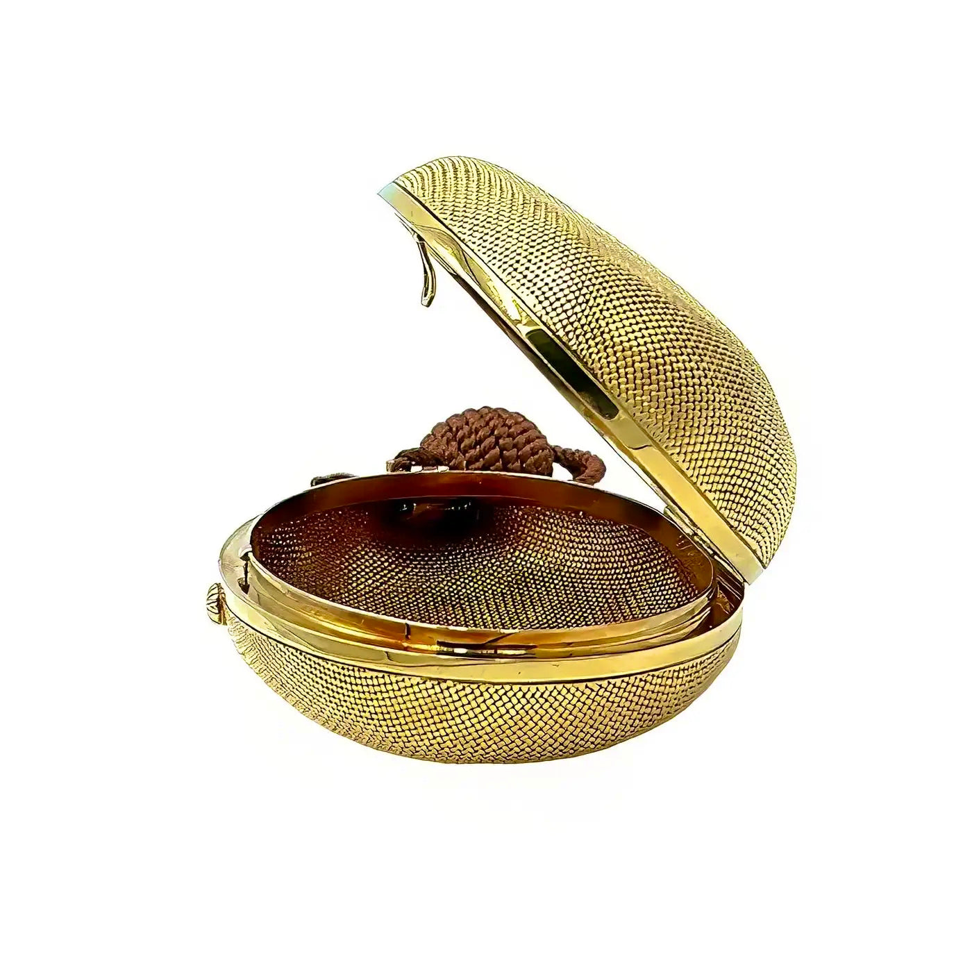 Bulgari | Bolso de Oro Ovalado | Minaudière de 1975