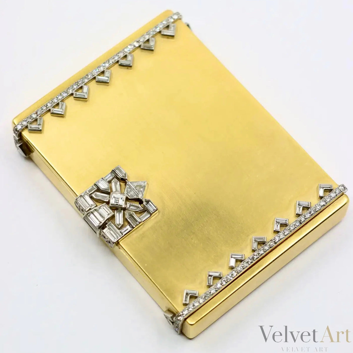 Estuche de Maquillaje Cartier de Oro con Diamantes de 1930 – vista 2 de 6