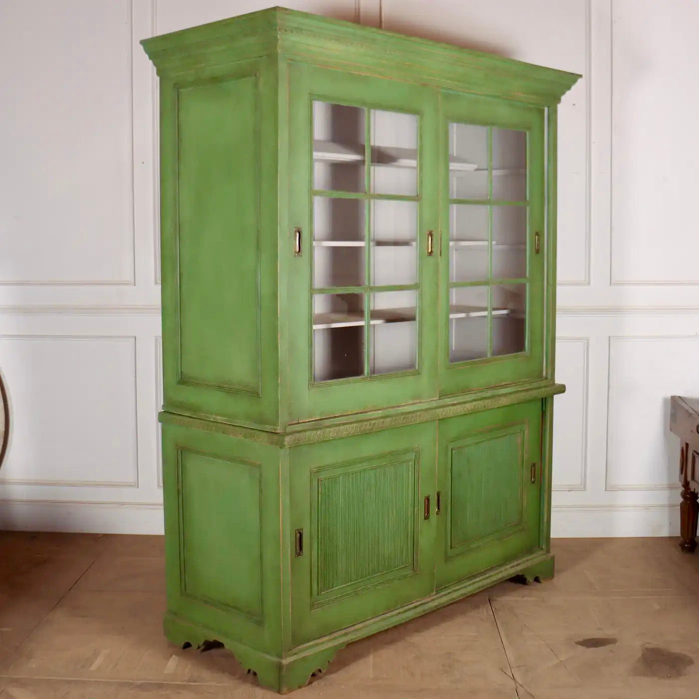 Armario de Cocina Danés Acristalado de Pino | Dinamarca, 1880