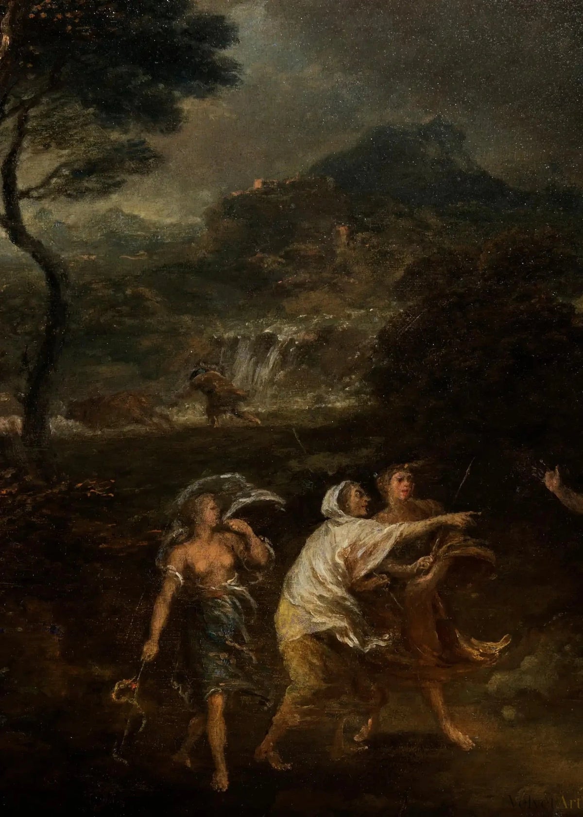 Francesco Zuccarelli | Macbeth y las Tres Brujas | Pintura sobre Tabla | 1760