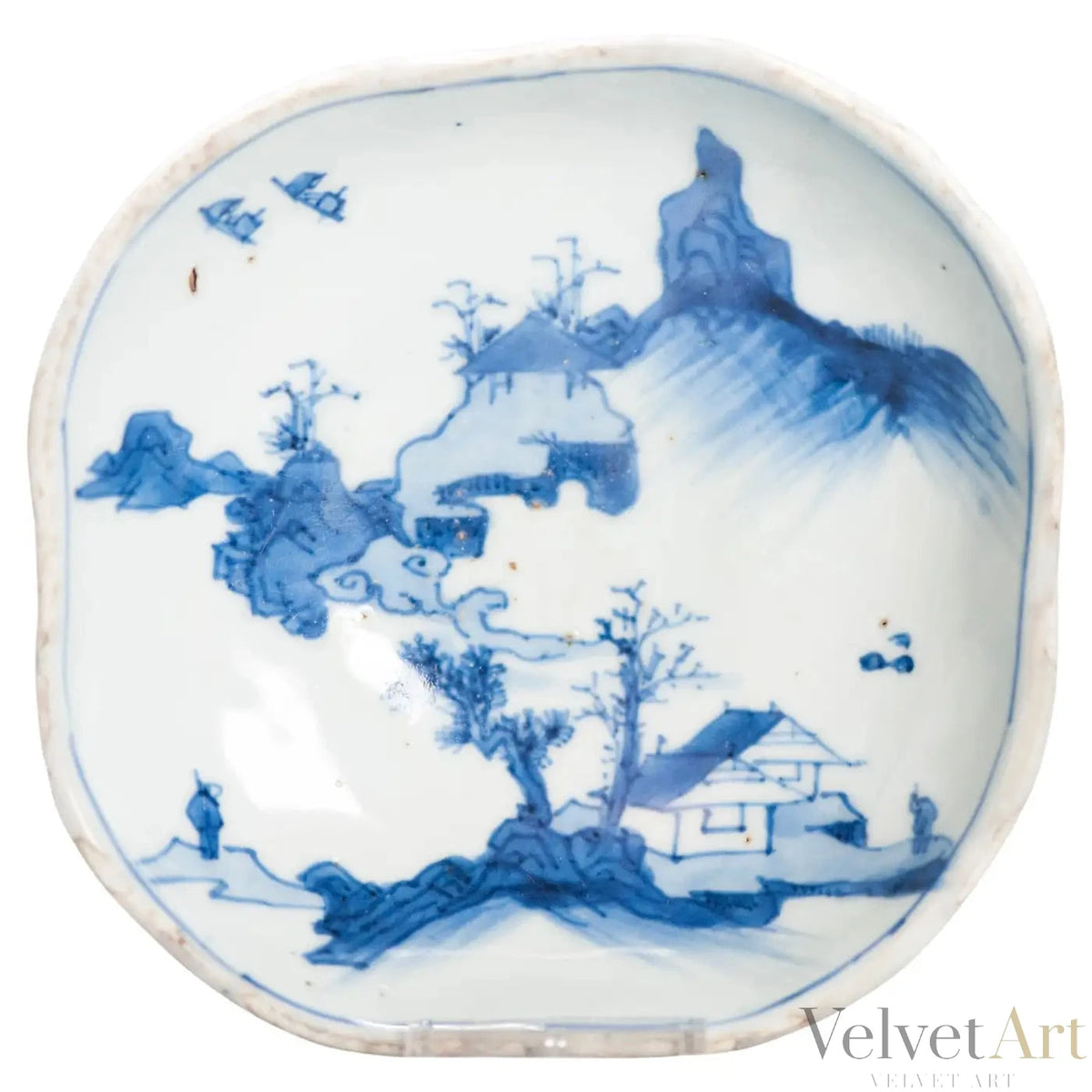Plato Kaiseki Porcelana China | Periodo Ming Tianqi | Chongzhen