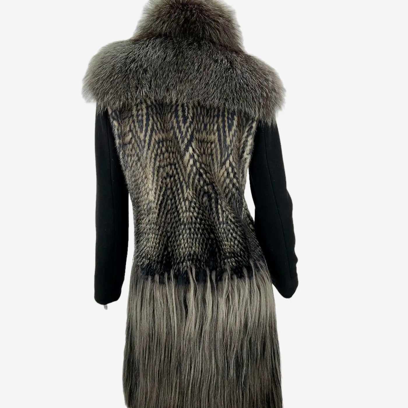Gucci | Abrigo de Piel, Seda y Lana de 2010 | Talla 38