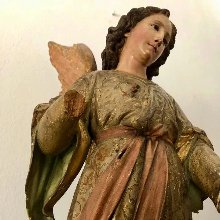 Escultura Religiosa Neobarroca en Madera Policromada | “La Oración en el Huerto"