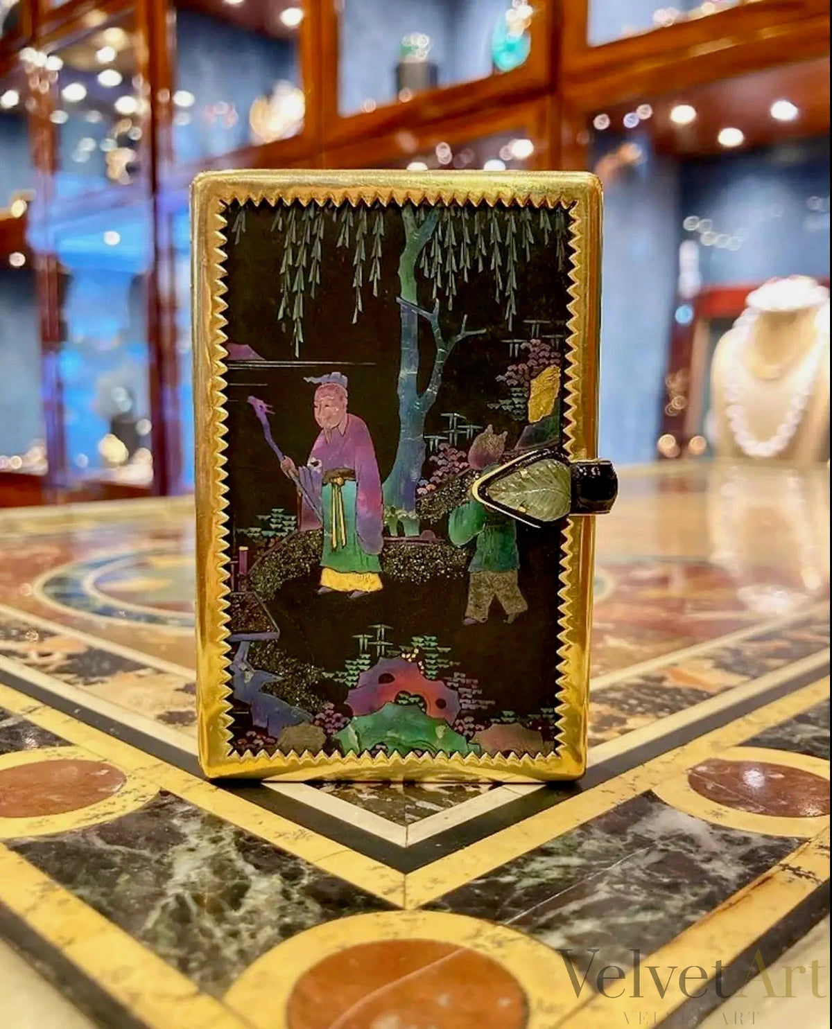 Estuche de Tocador Cartier Art Deco en Laca Burgauté – vista 3 de 3