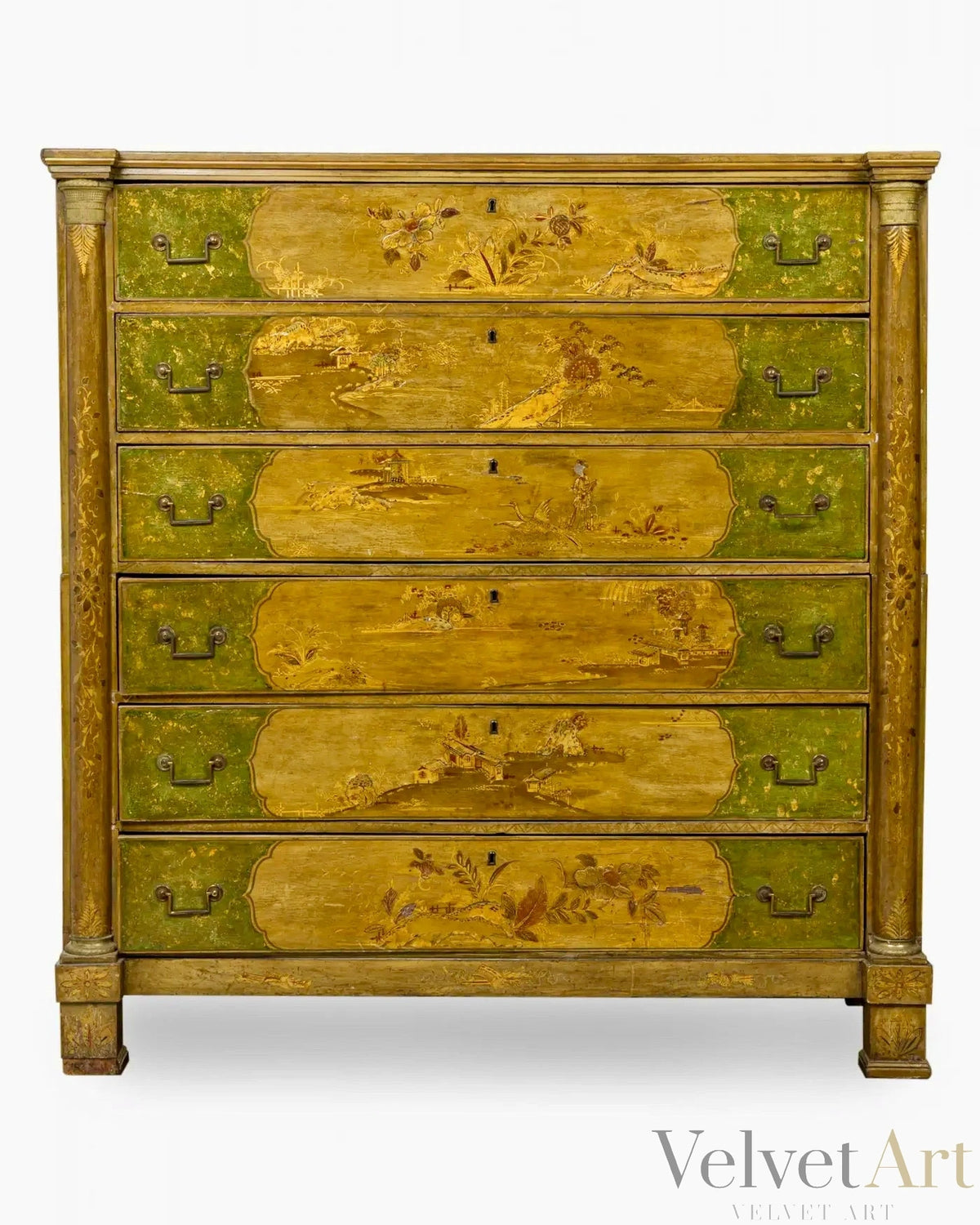 Cómoda Chinoiserie Victoriana Francesa de 1850