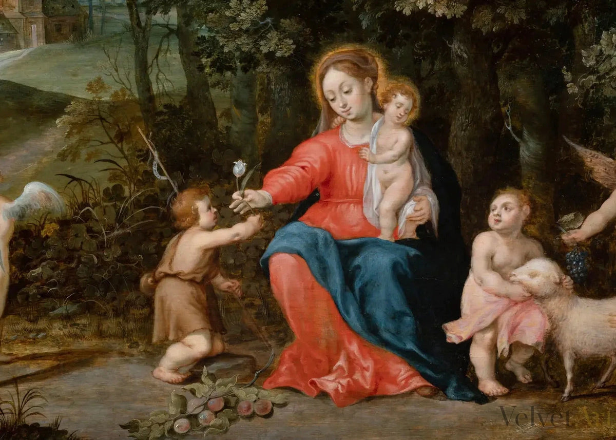 Taller Brueghel y Van Balen | “Descanso en la Huida a Egipto"