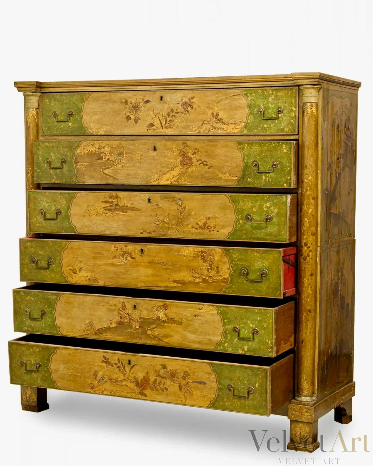 Cómoda Chinoiserie Victoriana Francesa de 1850