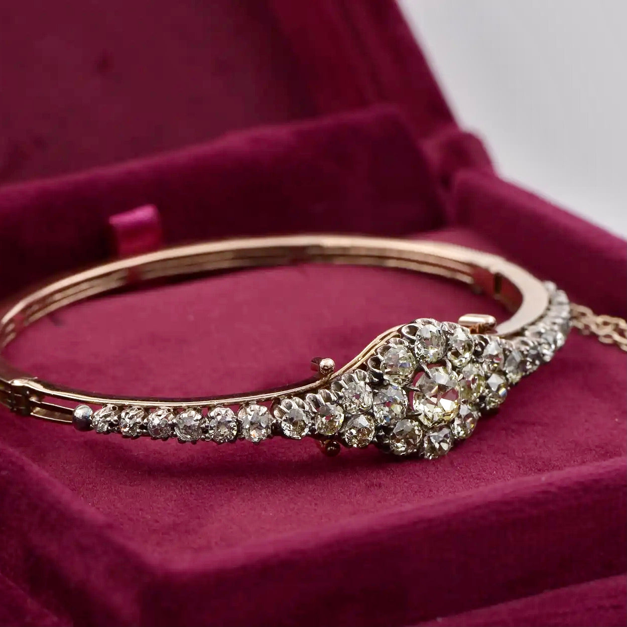 Brazalete de Diamantes 5,55 qt. | Estilo Victoriano 1870