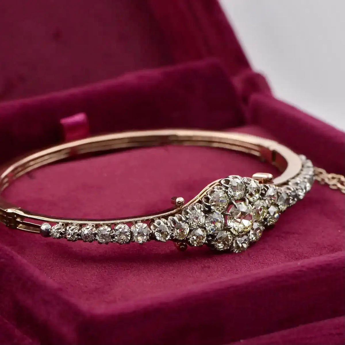 Brazalete de Diamantes 5,55 qt. | Estilo Victoriano 1870