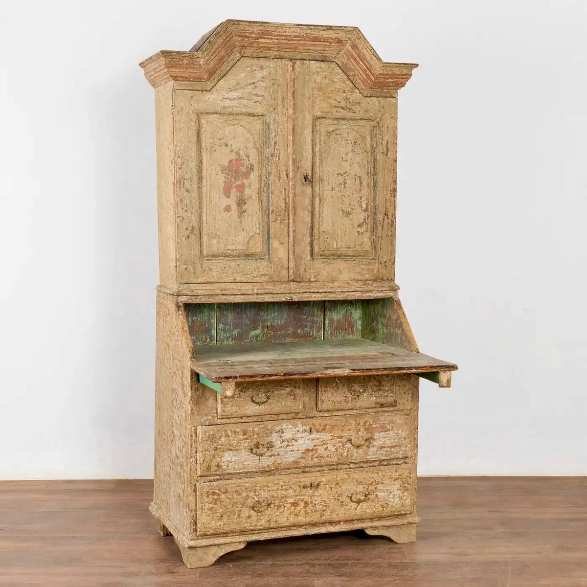 Secretaria Sueca de Pino Pintada de 1820